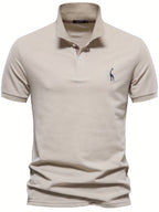 David | Herren Kurzarm Poloshirt Mit Knopfleiste