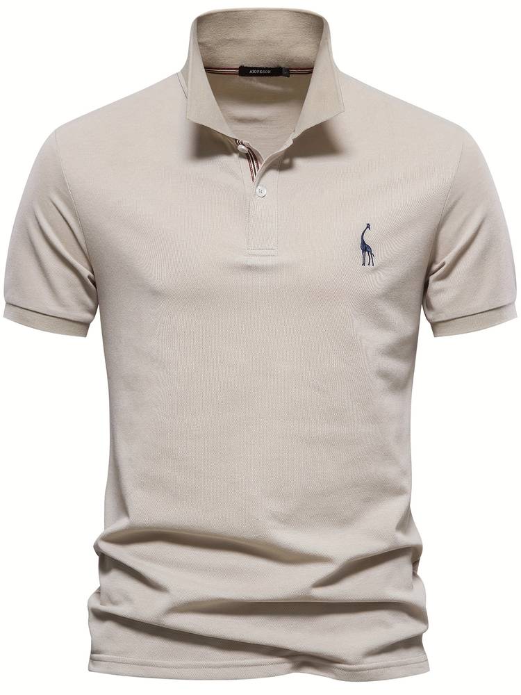 David | Herren Kurzarm Poloshirt Mit Knopfleiste