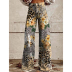Brynn | Damenjeans mit weitem Bein und Blumenprint