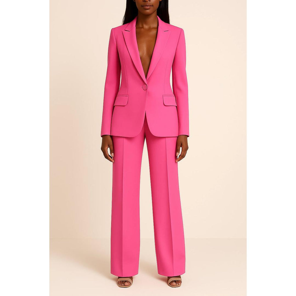 Grace | Damen Hosenanzug mit Ein-Knopf-Blazer und geradem Bein