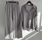 Clara | Damen Set Mit Hemd Und Hose Mit Elastischem Bund