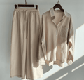 Clara | Damen Set Mit Hemd Und Hose Mit Elastischem Bund