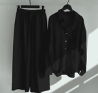 Clara | Damen Set Mit Hemd Und Hose Mit Elastischem Bund