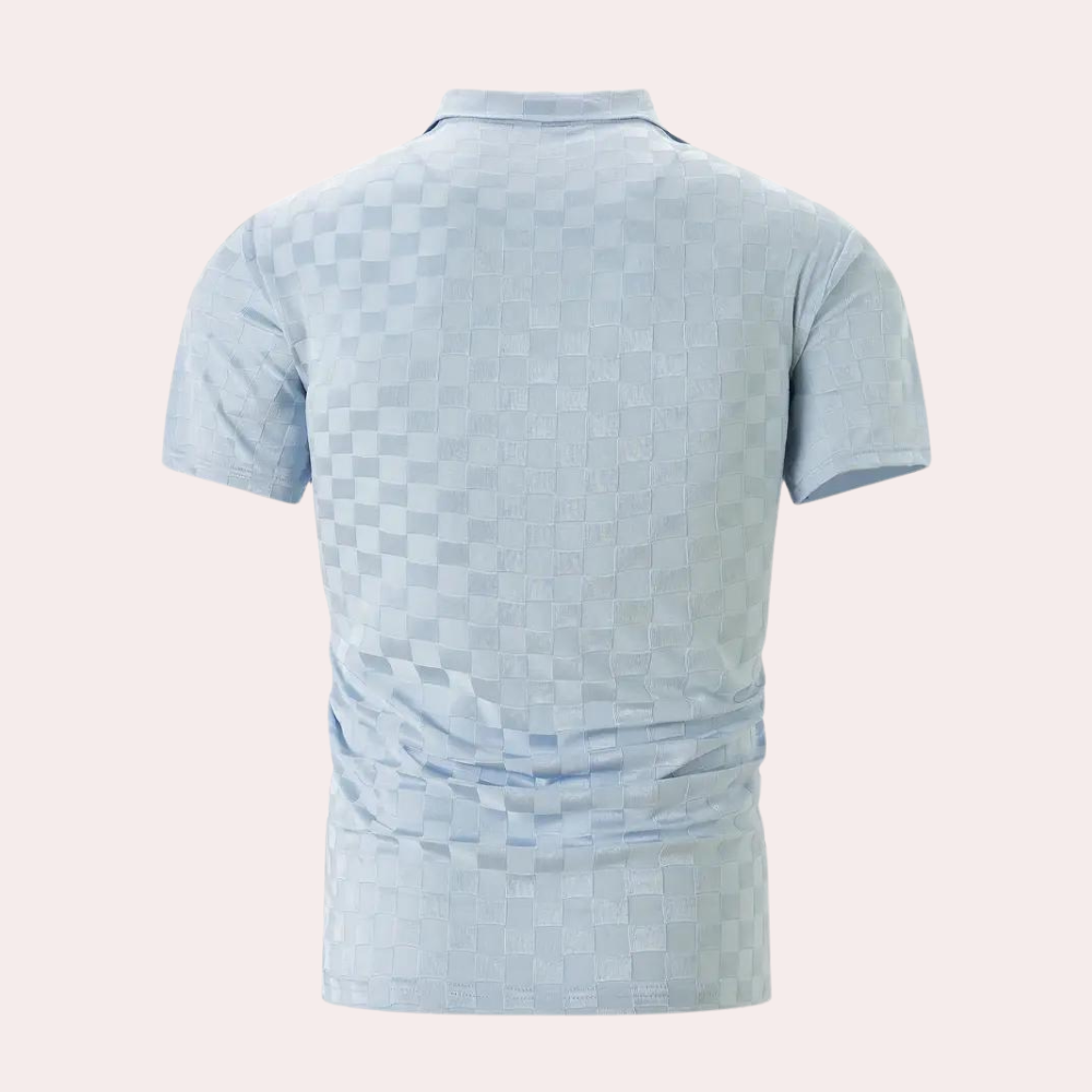 Lucas | Herren Kurzarm Poloshirt Mit Karomuster