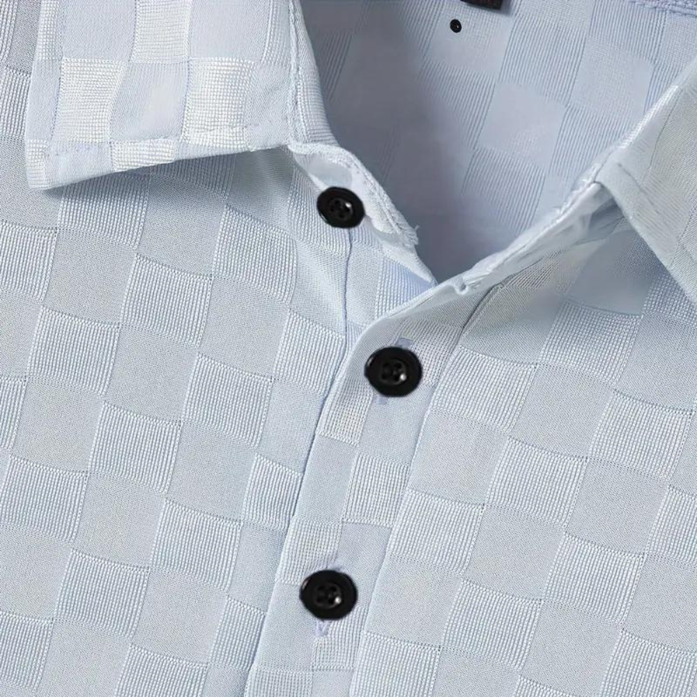 Lucas | Herren Kurzarm Poloshirt Mit Karomuster