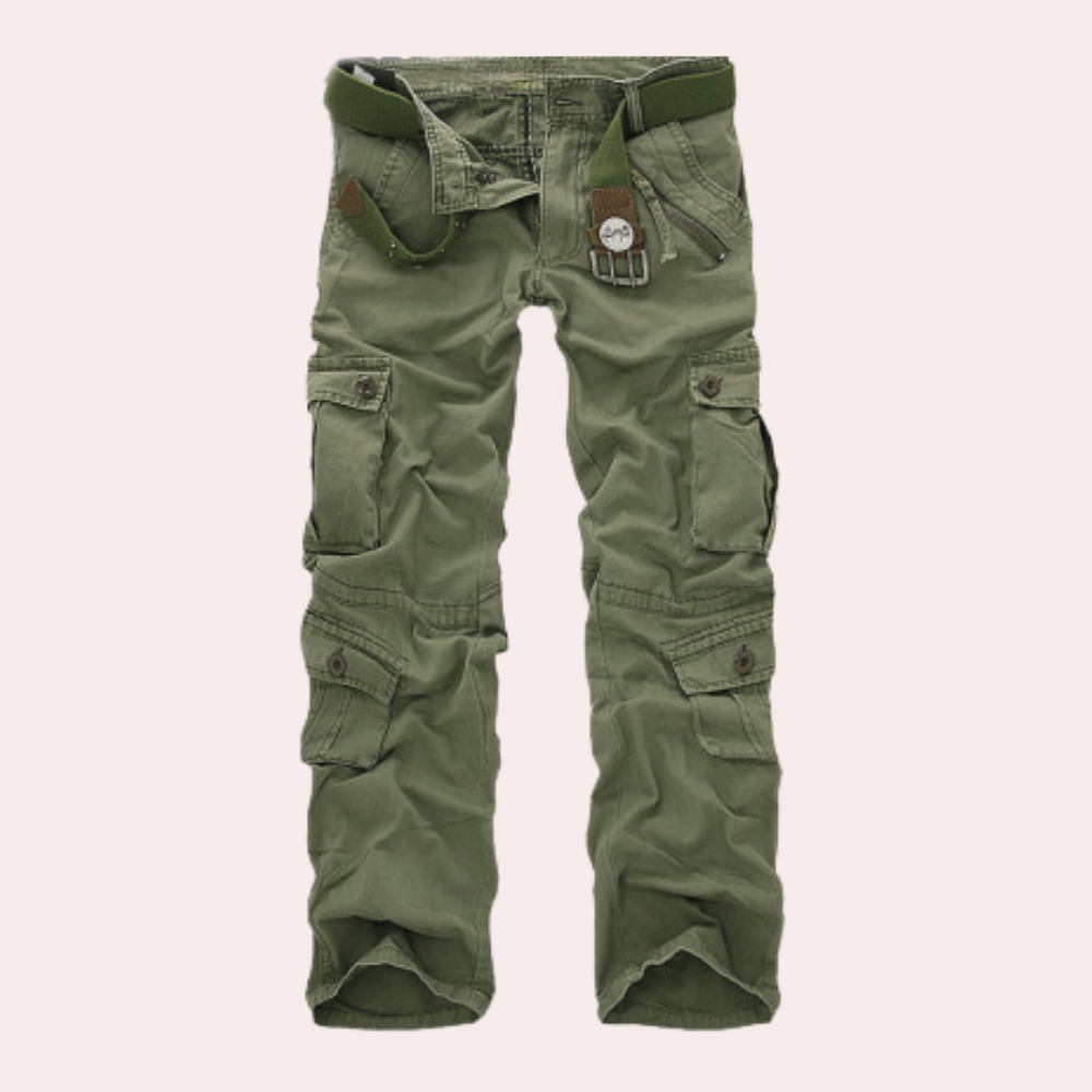 Nico | Herren Cargohose Mit Aufgesetzten Taschen Und Geradem Bein