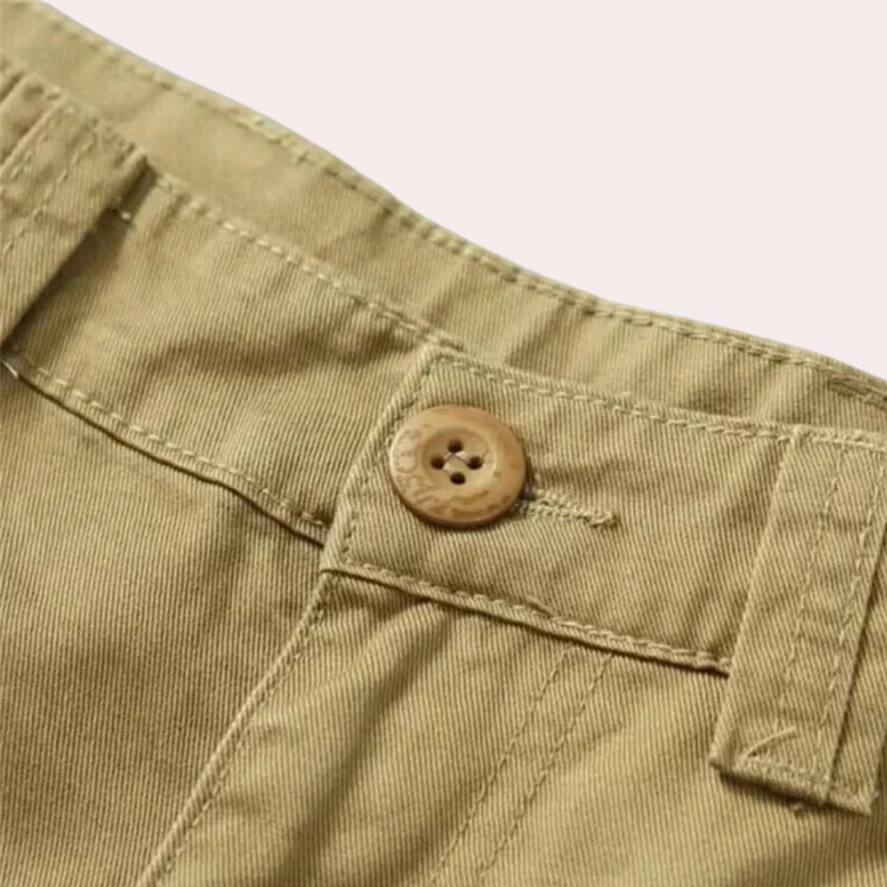 Nico | Herren Cargohose Mit Aufgesetzten Taschen Und Geradem Bein