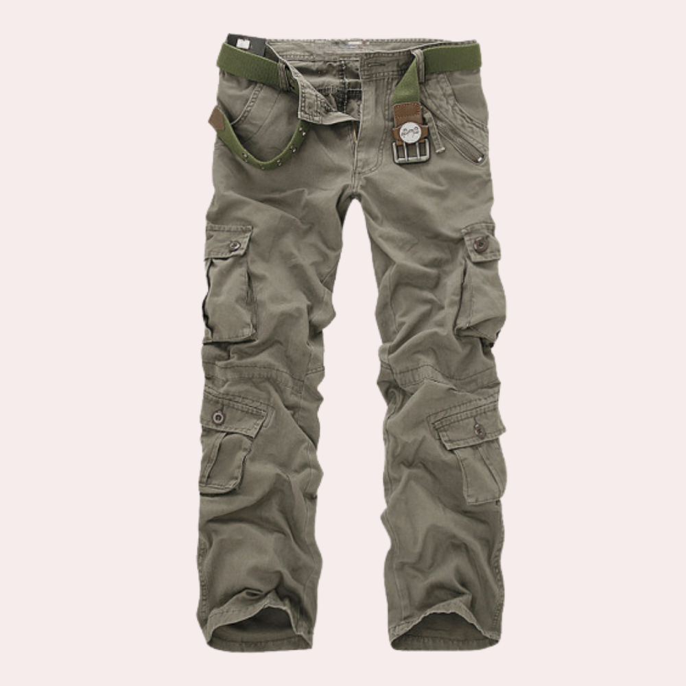 Nico | Herren Cargohose Mit Aufgesetzten Taschen Und Geradem Bein