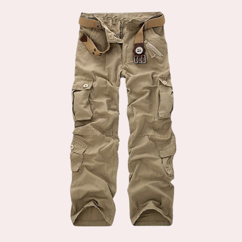 Nico | Herren Cargohose Mit Aufgesetzten Taschen Und Geradem Bein