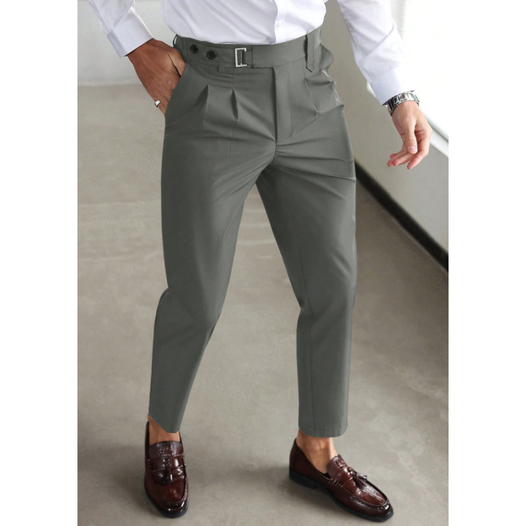 Declan | Herren Schlanke Passform Business Hose Mit Seitentaschen