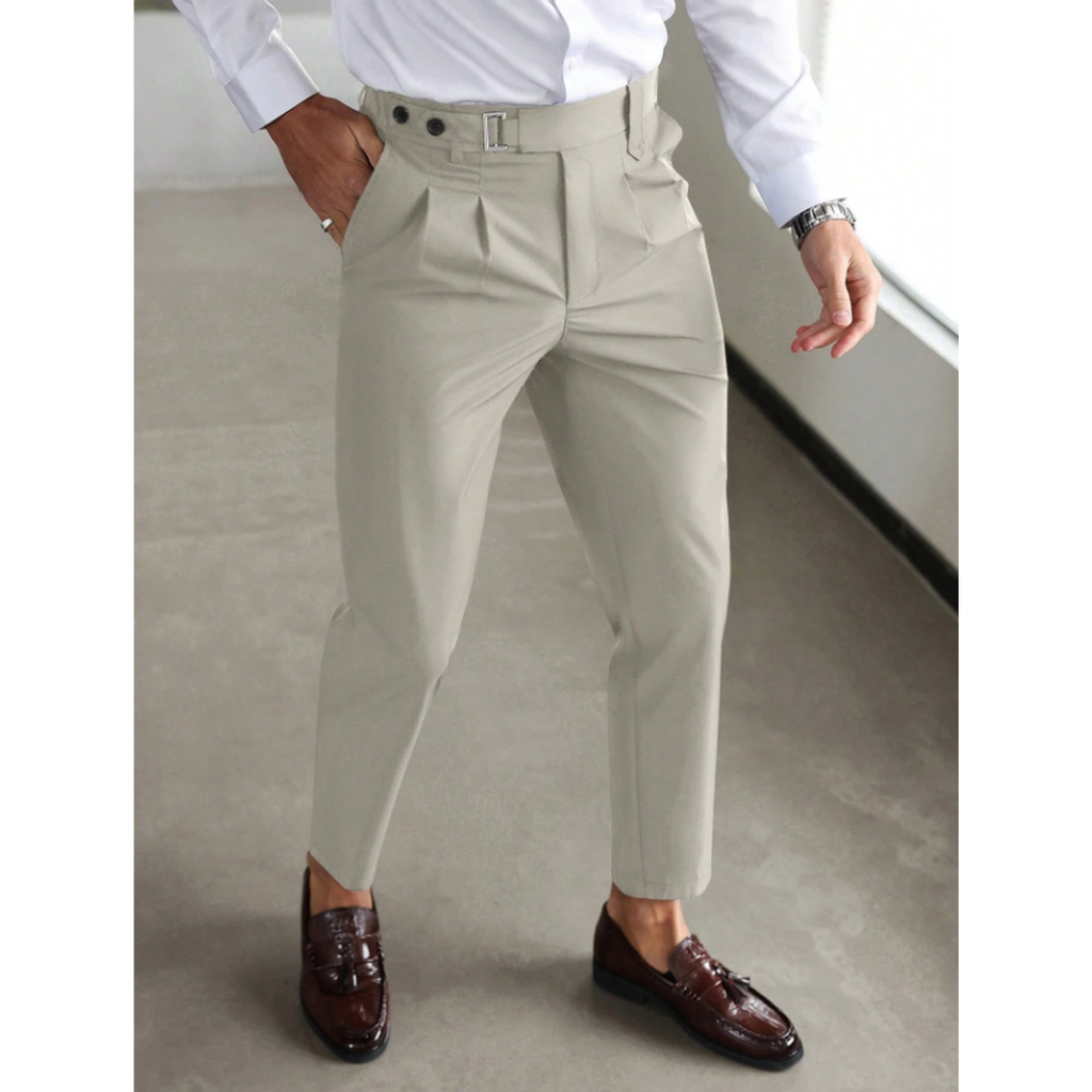 Declan | Herren Schlanke Passform Business Hose Mit Seitentaschen