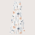 Kailani | Damen Midikleid Mit Floral Print Und Knopfdetail