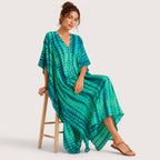 Lilliana | Damen Langes Kaftan Maxikleid Im Boho Stil
