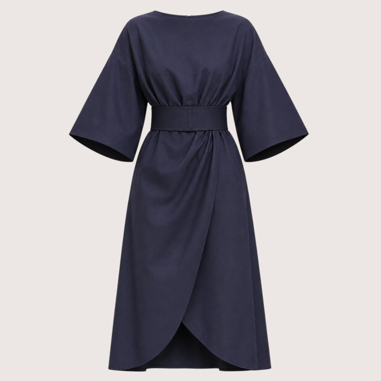 Alina | Damen Midikleid Mit Laternenärmeln