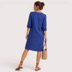 Brielle | Damen Hemdblusenkleid Mit Knopfleiste Und Seitentaschen