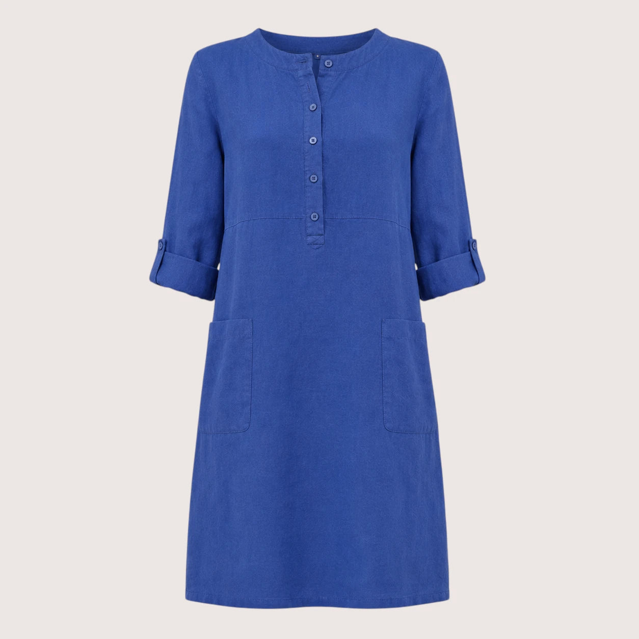 Brielle | Damen Hemdblusenkleid Mit Knopfleiste Und Seitentaschen