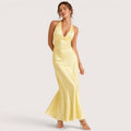 Miriam | Damen Ärmelloses A-Linien Maxi Abendkleid