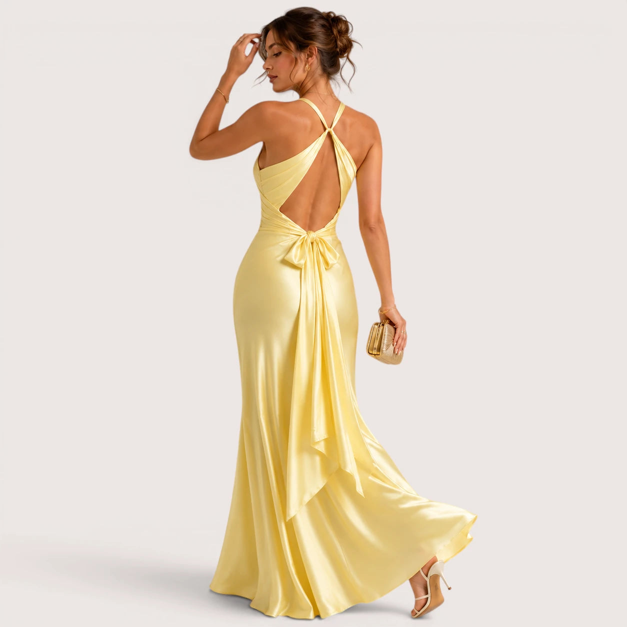 Miriam | Damen Ärmelloses A-Linien Maxi Abendkleid