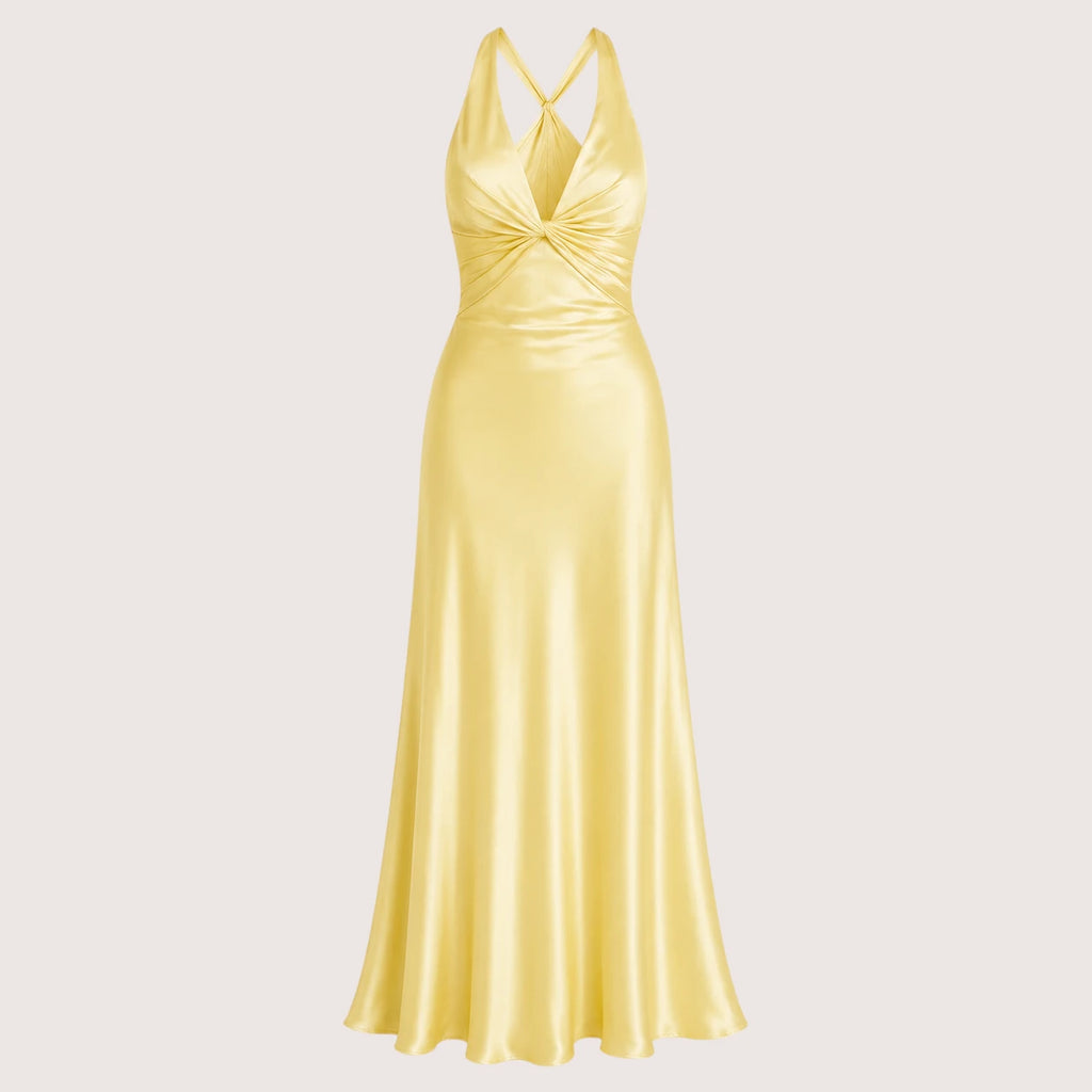 Miriam | Damen Ärmelloses A-Linien Maxi Abendkleid