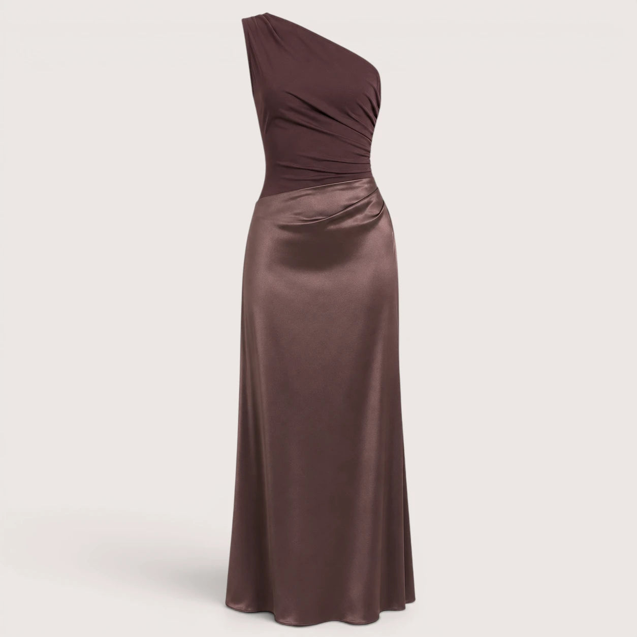 Estelle | Damen One-Shoulder Maxi Abendkleid