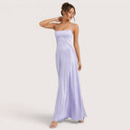 Isabelle | Damen Maxikleid Mit Spaghettiträgern Und Figurbetontem Oberteil