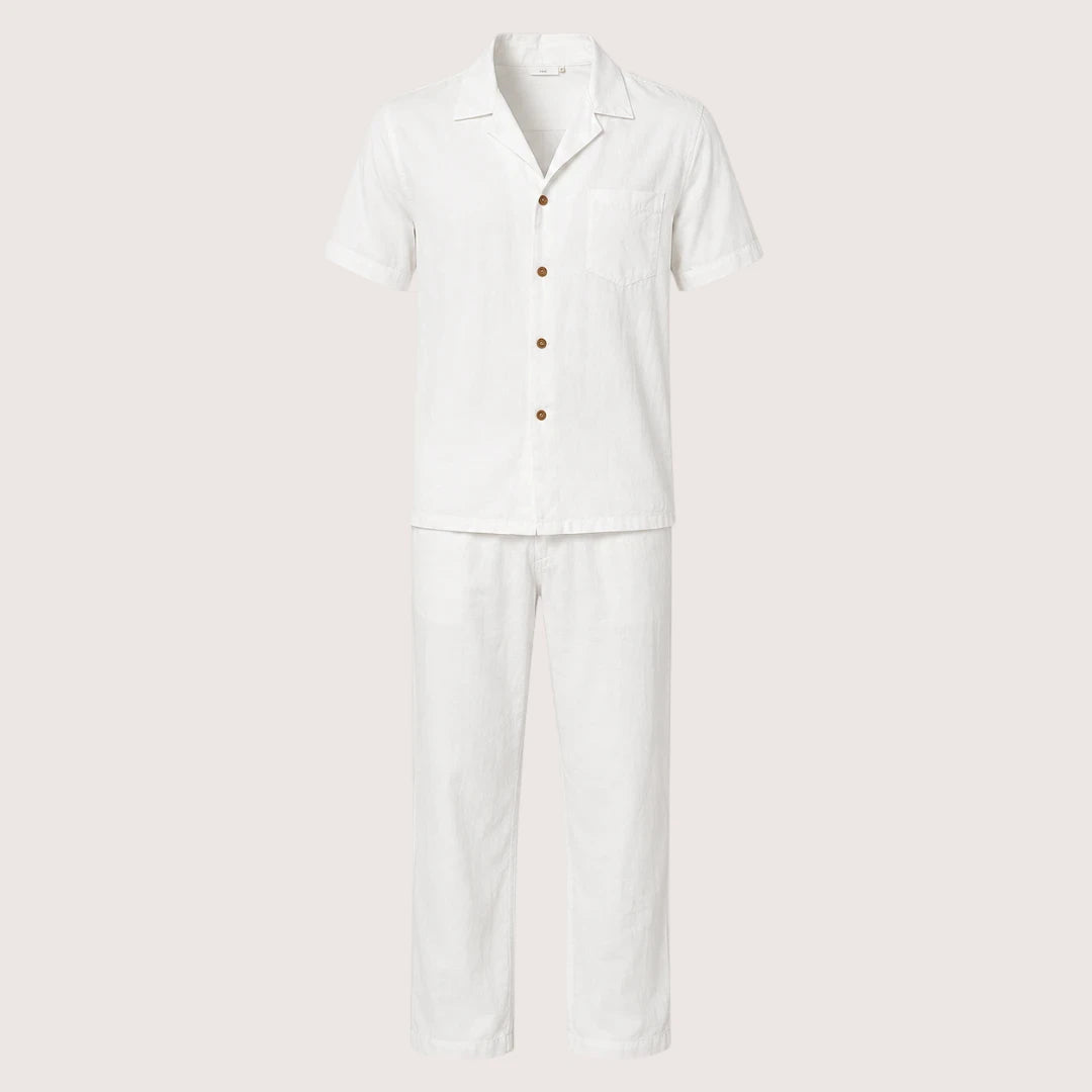 Orlando | Herren Leinen Strand Set Mit Hemd Und Hose