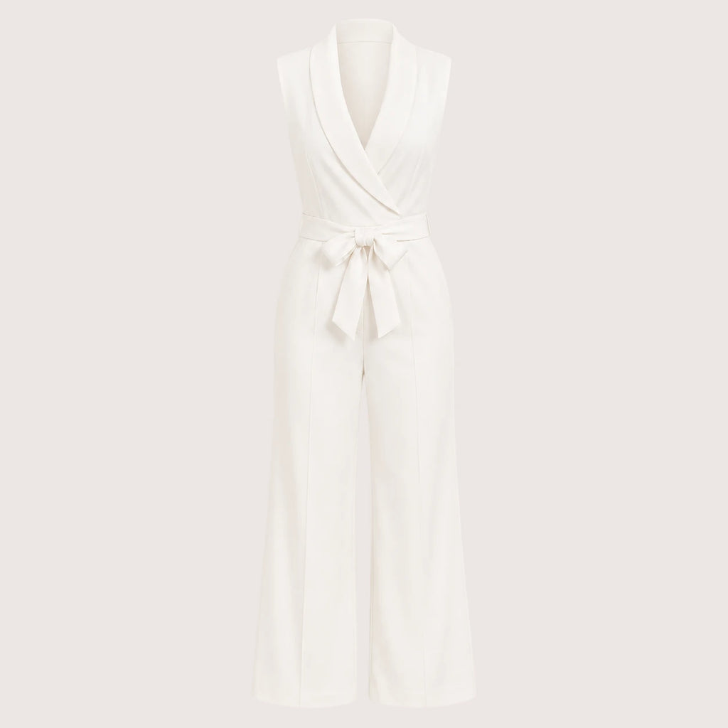 Elisa | Damen Wickel Jumpsuit Mit Weitem Bein