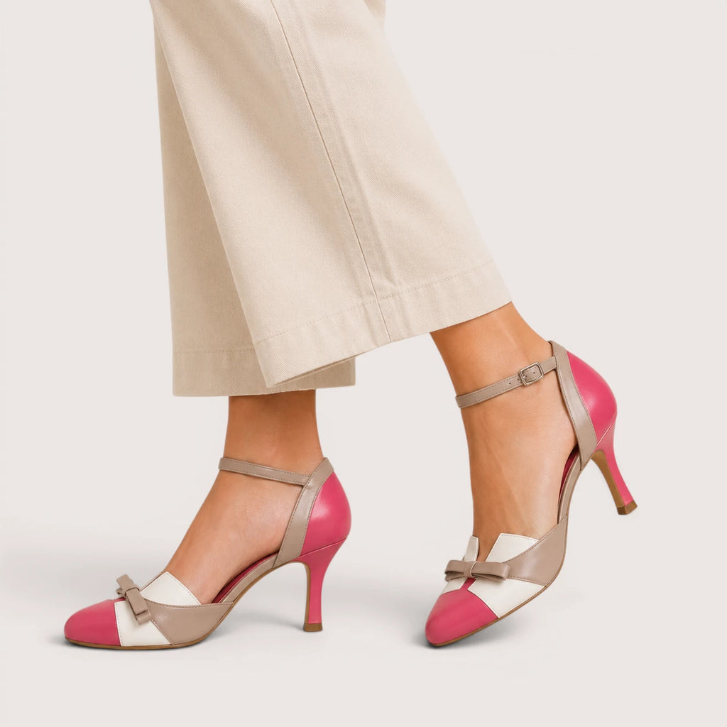 Anya | Damen Pumps Mit Runder Zehenpartie Und Schleife