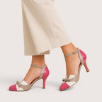 Anya | Damen Pumps Mit Runder Zehenpartie Und Schleife