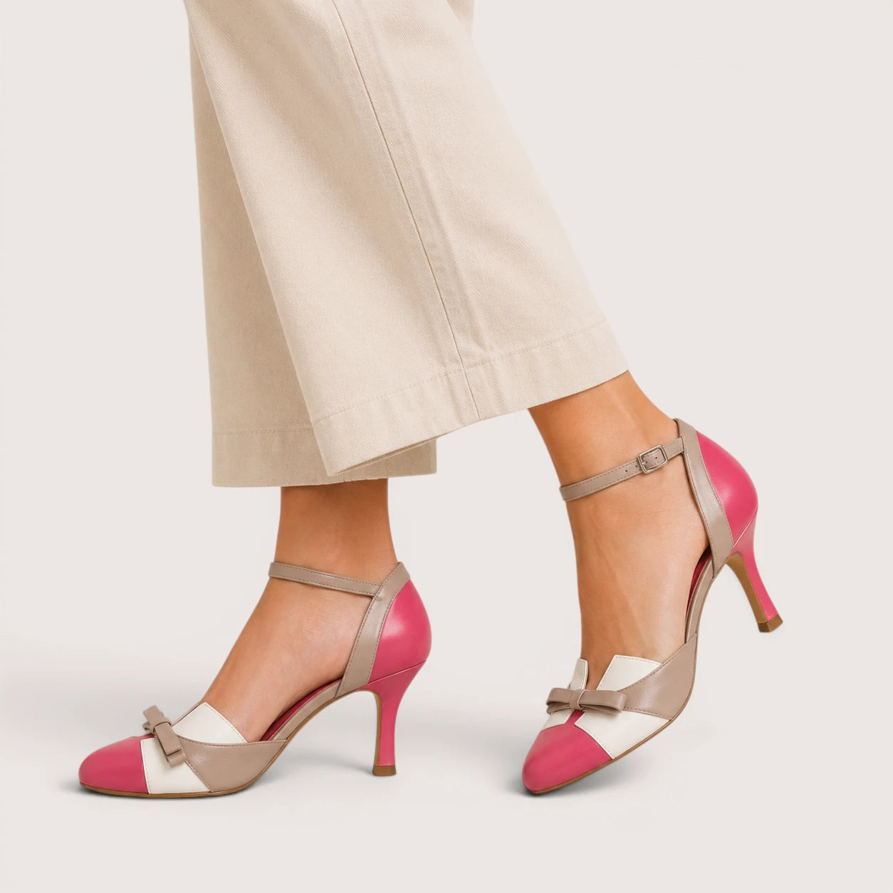 Anya | Damen Pumps Mit Runder Zehenpartie Und Schleife