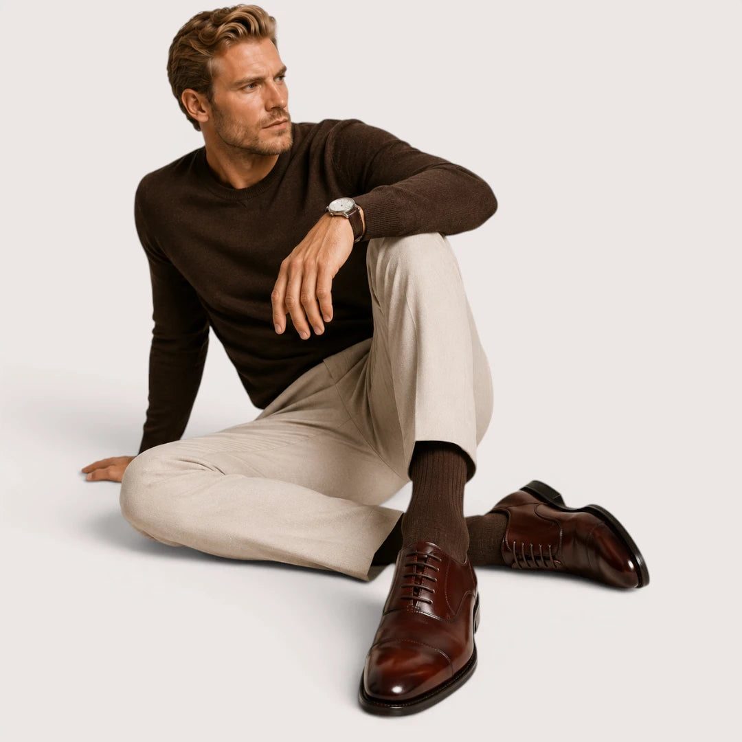 Sebastian | Herren Leder Oxford Schnürschuhe