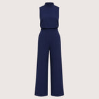 Maris | Damen Weitbein Jumpsuit Mit Neckholder