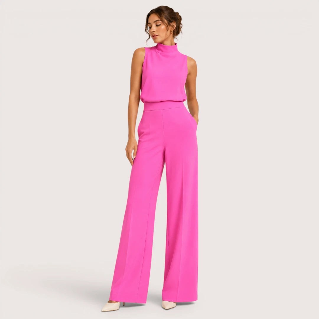 Maris | Damen Weitbein Jumpsuit Mit Neckholder