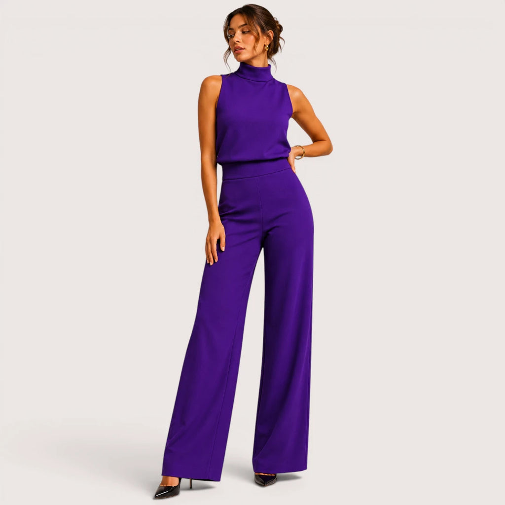 Maris | Damen Weitbein Jumpsuit Mit Neckholder