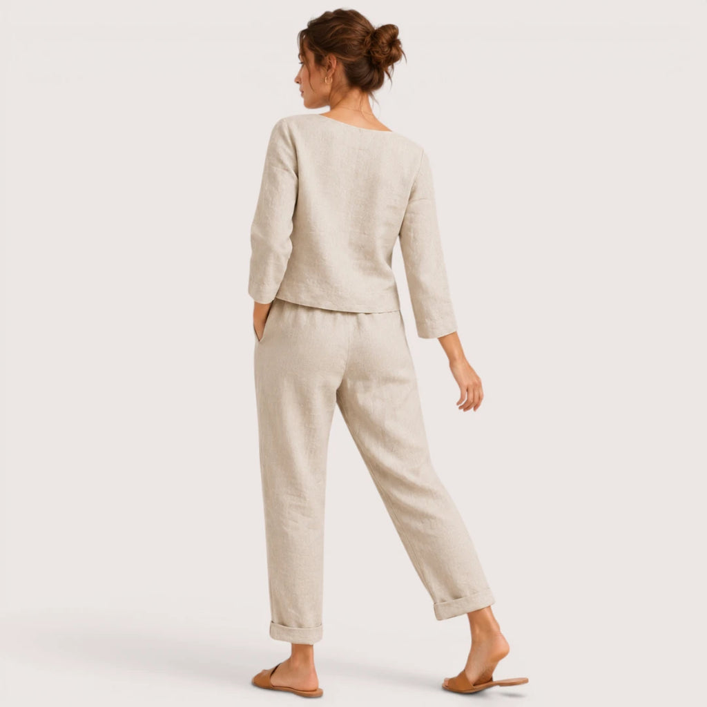 Marielle | Damen Lounge Set Mit Oberteil Und Hose