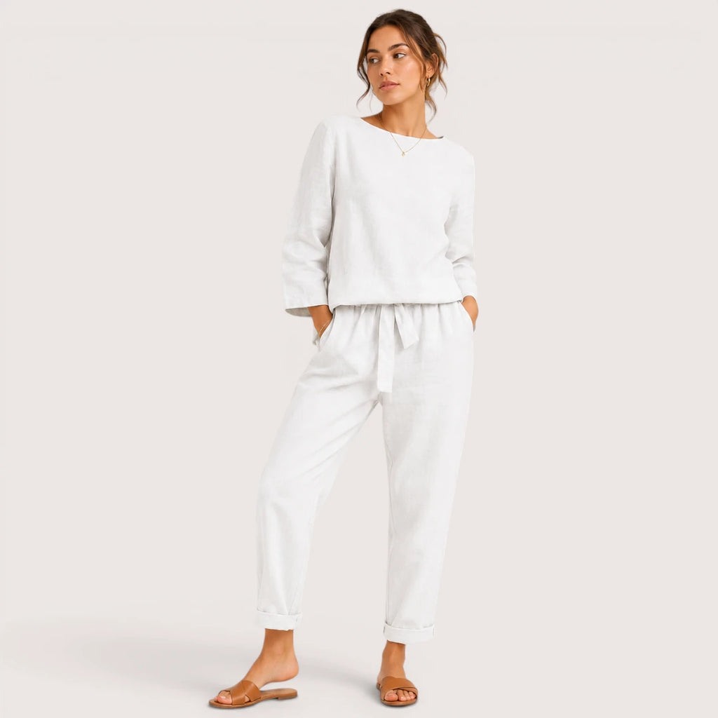 Marielle | Damen Lounge Set Mit Oberteil Und Hose