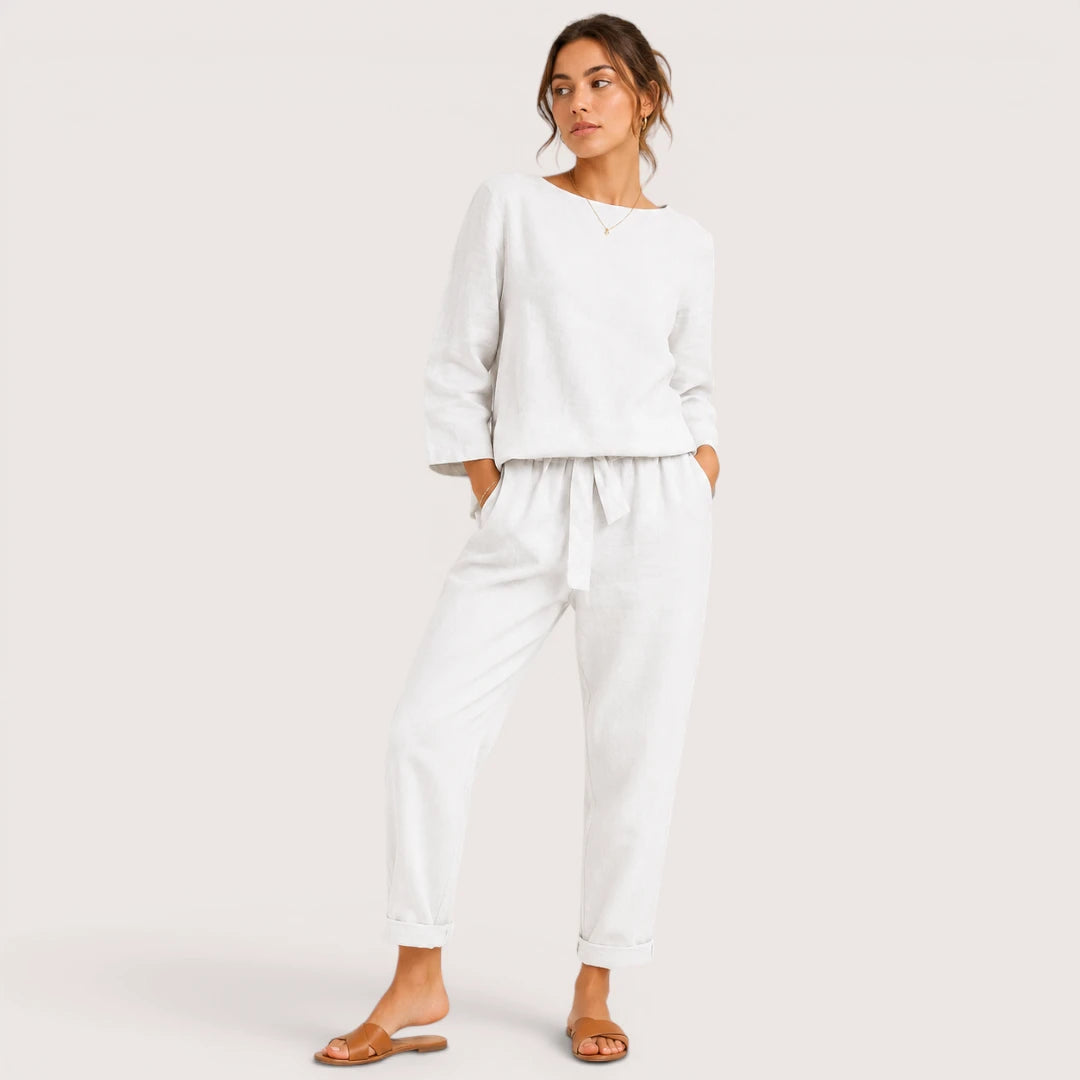 Marielle | Damen Lounge Set Mit Oberteil Und Hose