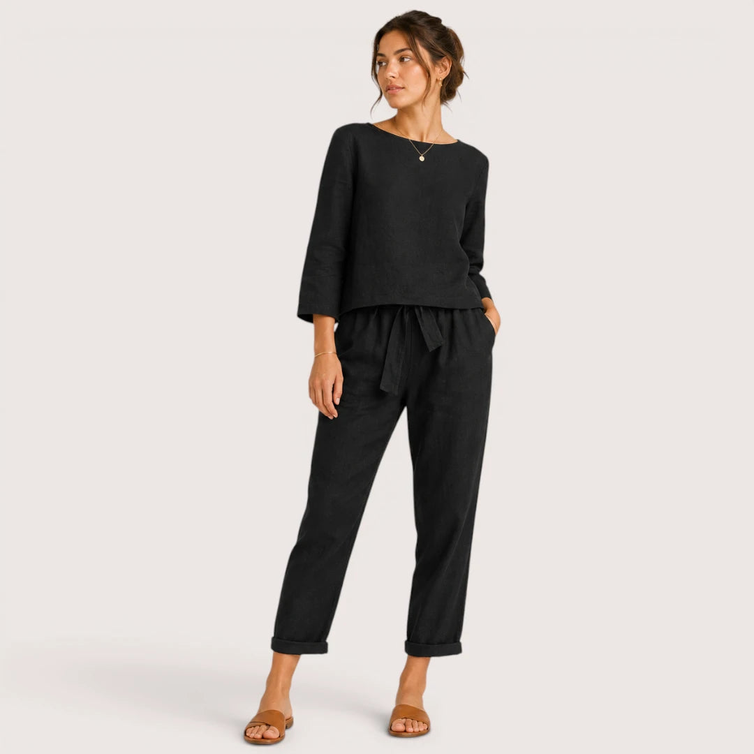 Marielle | Damen Lounge Set Mit Oberteil Und Hose