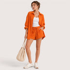 Eliza | Hemd Und Shorts Set Mit Kordelzug