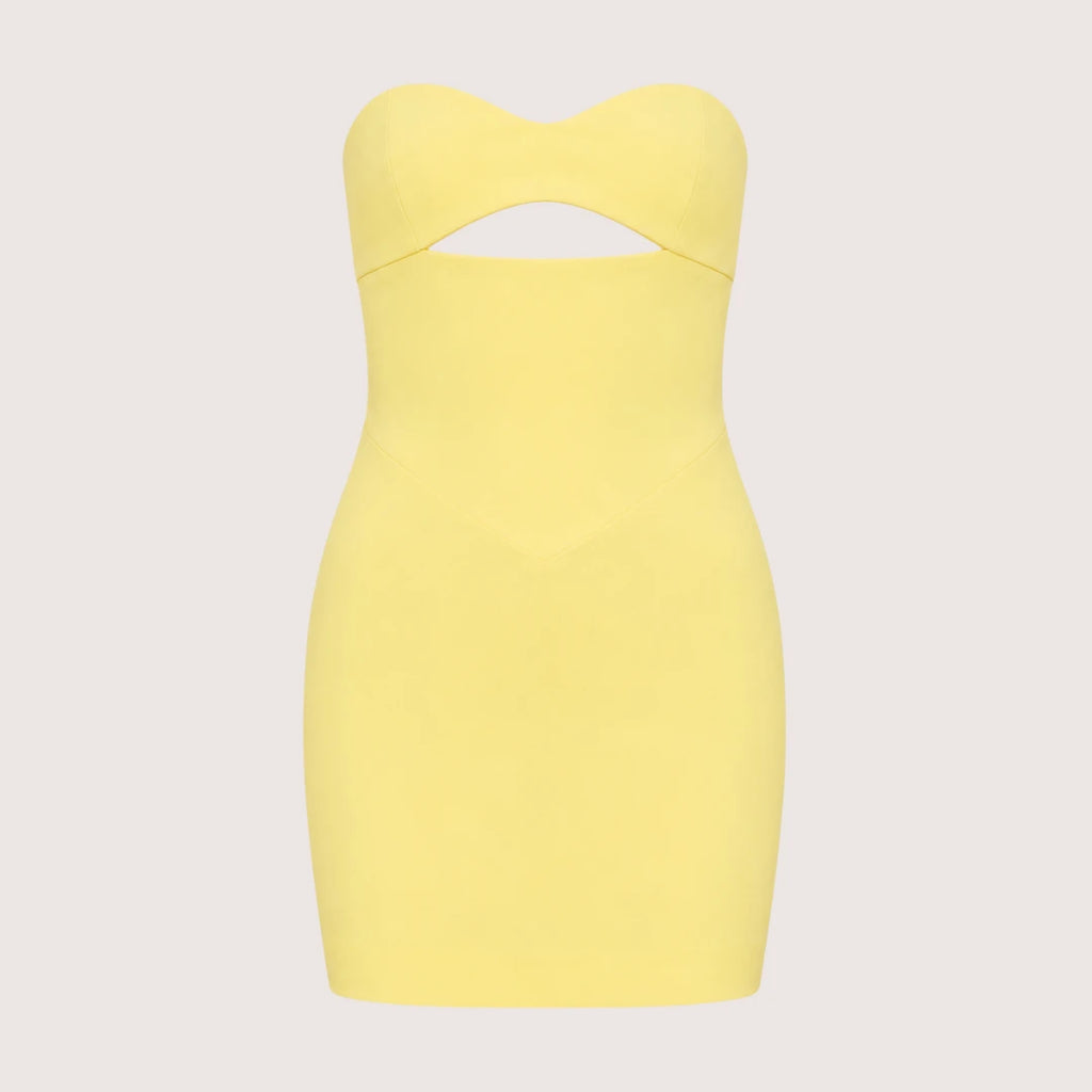 Zara | Damen Trägerloses Minikleid Mit Front Cut-Out
