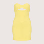 Zara | Damen Trägerloses Minikleid Mit Front Cut-Out