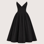 Gabriella | Damen Trägerloses Midikleid Mit Herzförmigem Ausschnitt