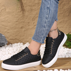 Zaria | Damen Schnür Sneaker Mit Steppdesign