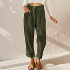 Viviana | Damen High Waist Cordhose Mit Bundfalten