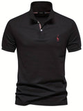 David | Herren Kurzarm Poloshirt Mit Knopfleiste