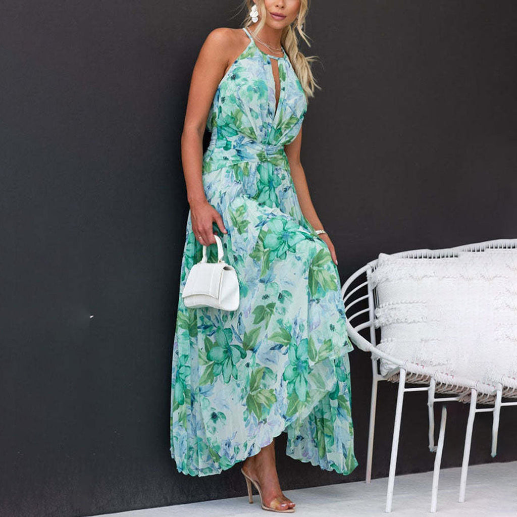 Sophia | Damen Maxi Kleid Mit Blumenprint