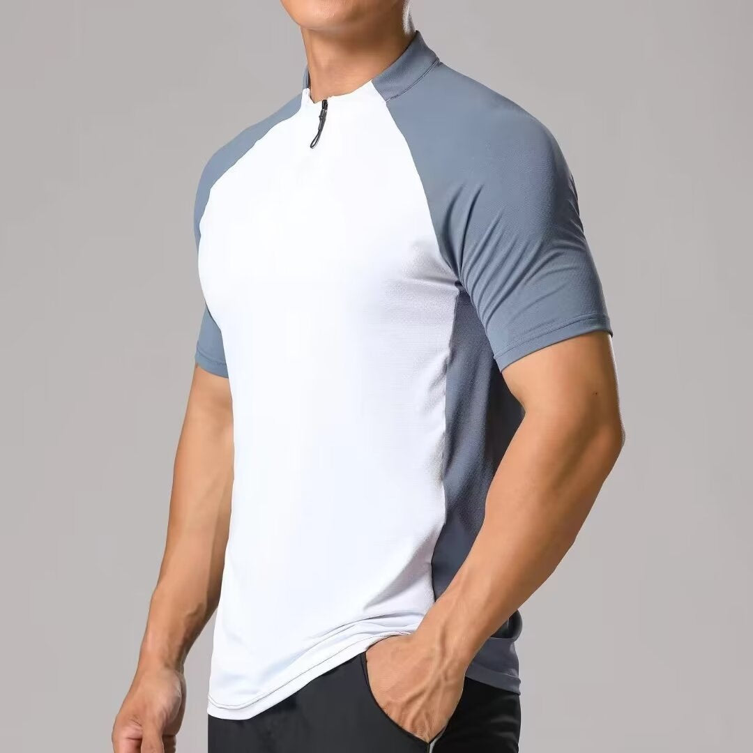 Shane | Herren Kurzarm Sportshirt Mit Halbzip