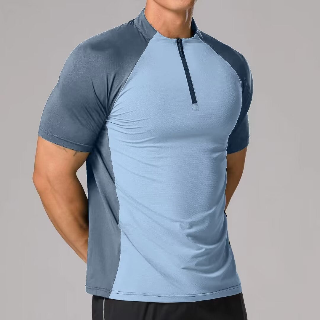 Shane | Herren Kurzarm Sportshirt Mit Halbzip