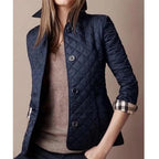 Vanessa | Damen Steppjacke Mit Rautensteppung Und Knopfleiste