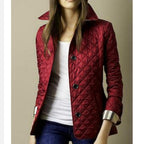 Vanessa | Damen Steppjacke Mit Rautensteppung Und Knopfleiste